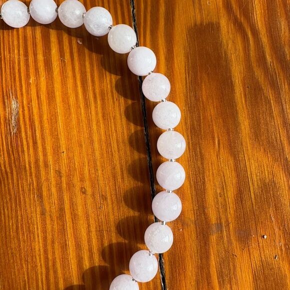 Handmade One of a Kind Pink/Mother of Pearl necklace - Picture 3 of 6